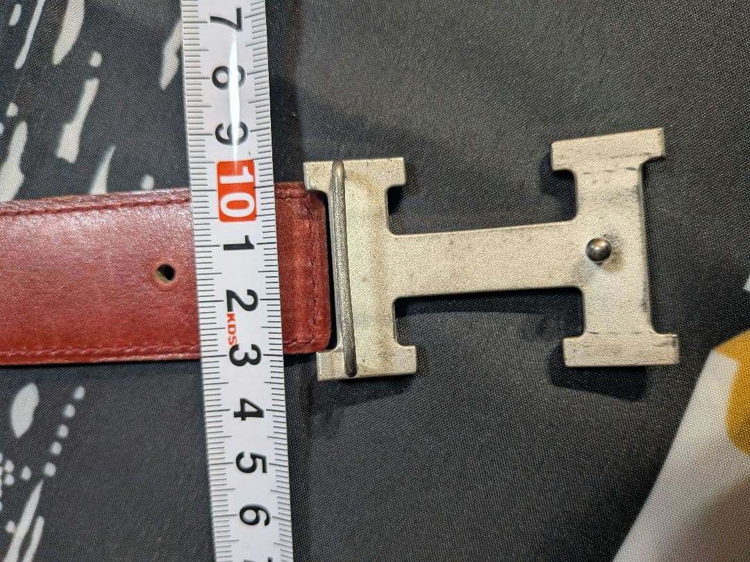 HERMES エルメス H バックル リバーシブル ベルト