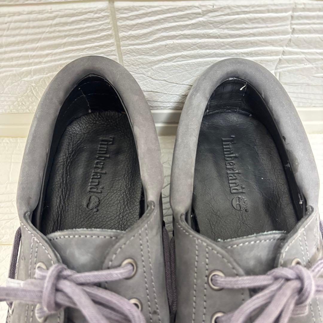 【未使用級】Timberland 3eyeデッキシューズ グレー 27cm