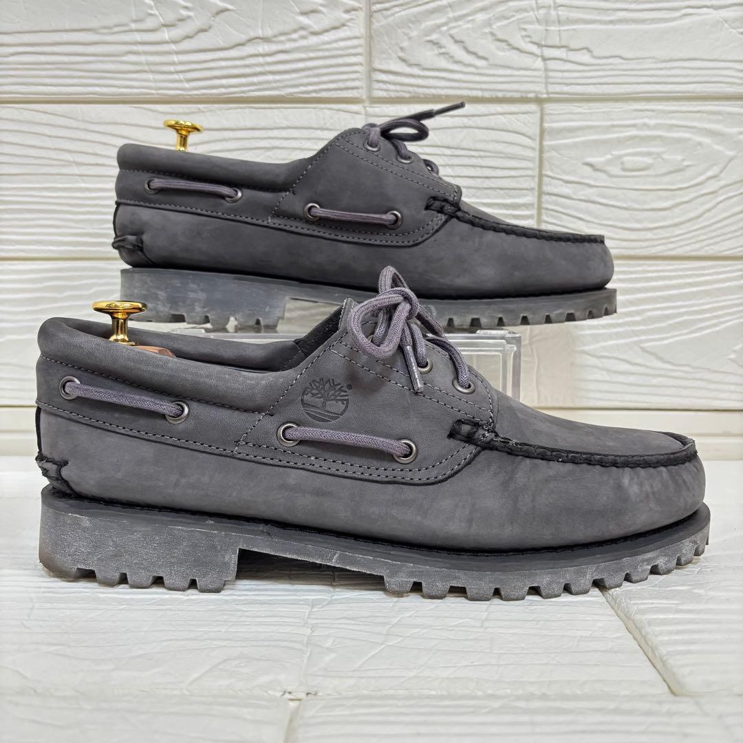 【未使用級】Timberland 3eyeデッキシューズ グレー 27cm