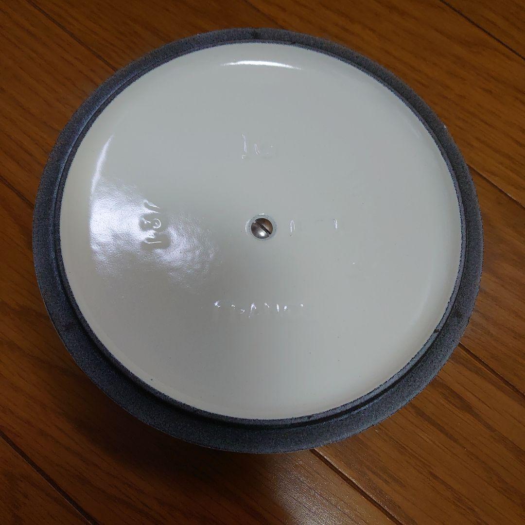 ル・クルーゼ ココットロンド 16cm ホワイト【中古品】
