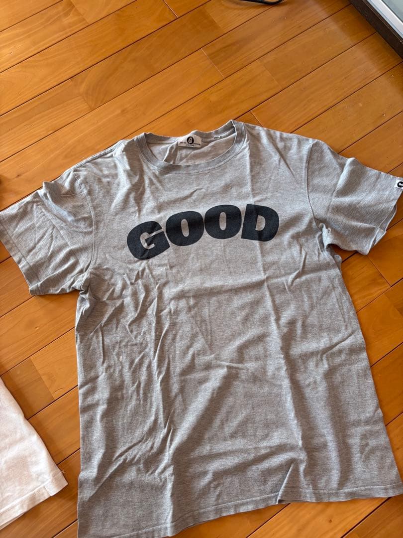 グッドイナフTシャツ　2枚セット　白、グレー