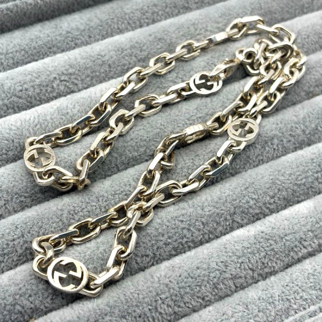GUCCI インターロッキングG ネックレス シルバー925 グッチ 正規品