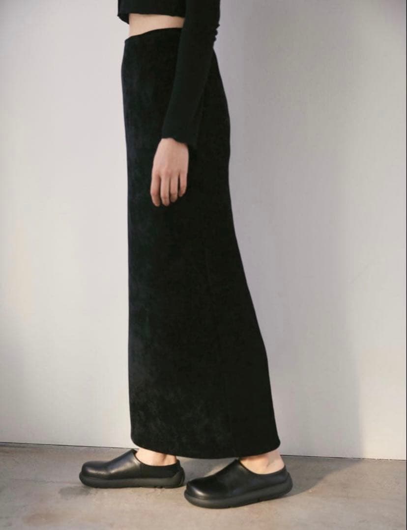 【新品未使用品】aere velvet skirt 38