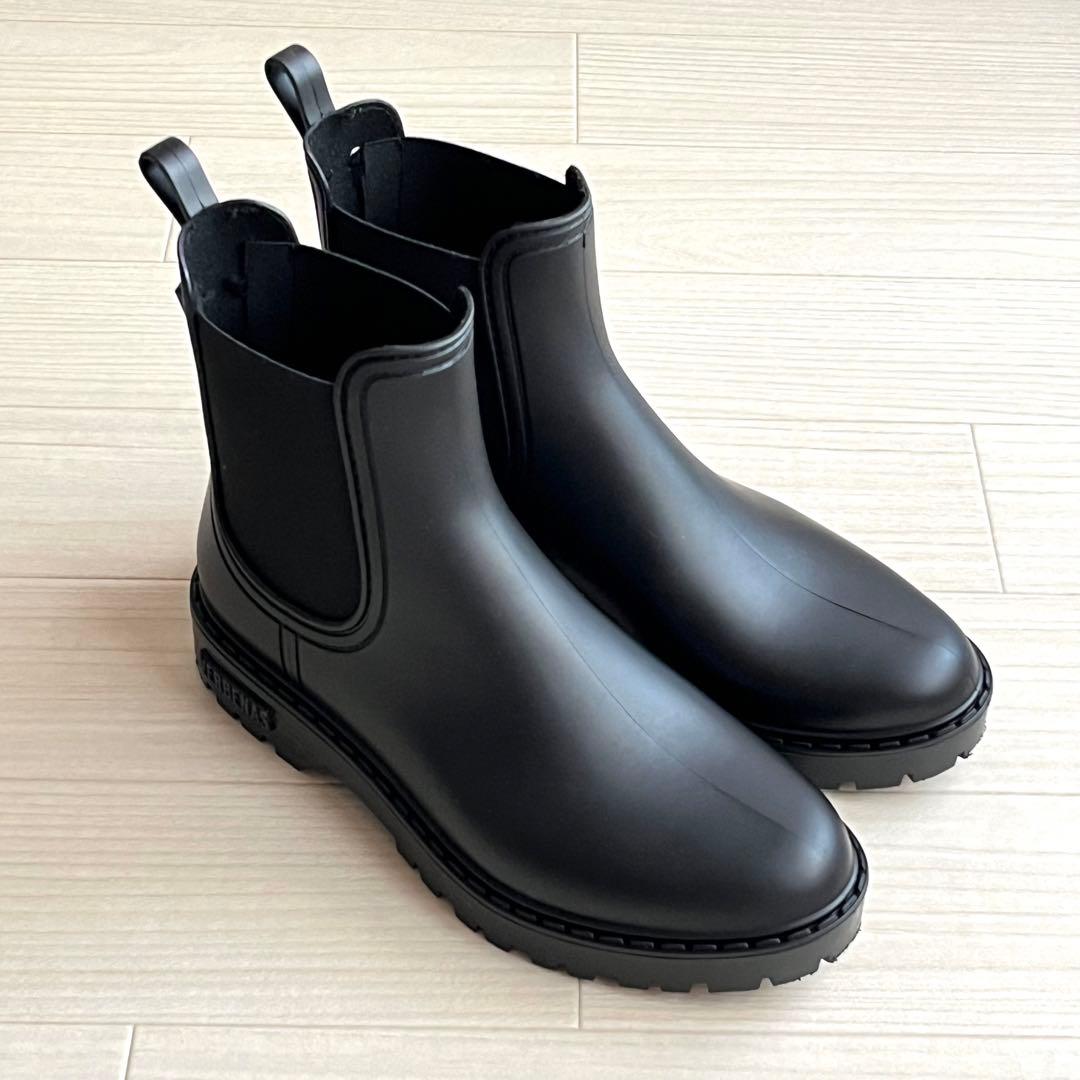 美品　DIANA サイドゴア　レインブーツ 黒　size S