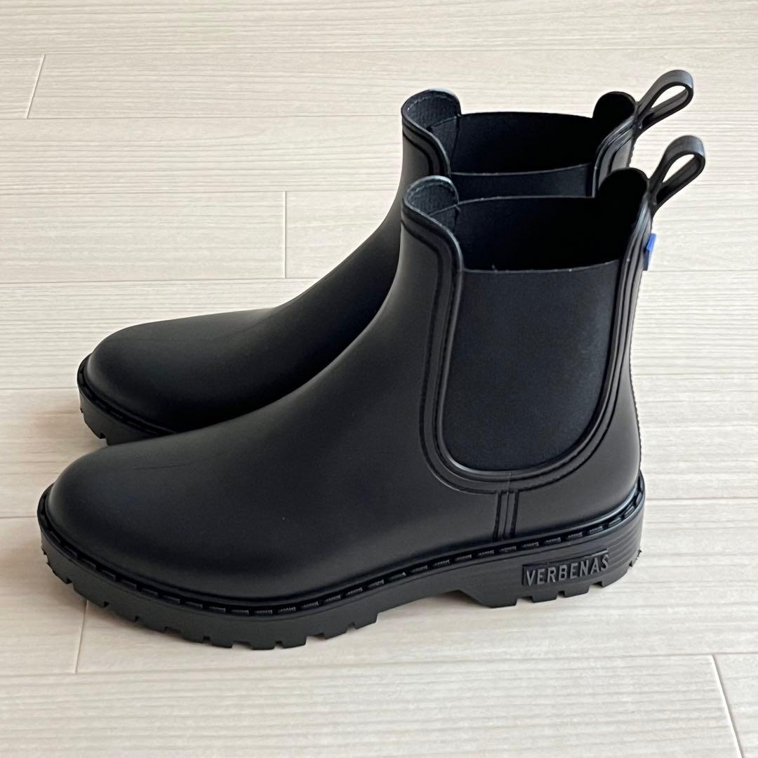 美品　DIANA サイドゴア　レインブーツ 黒　size S
