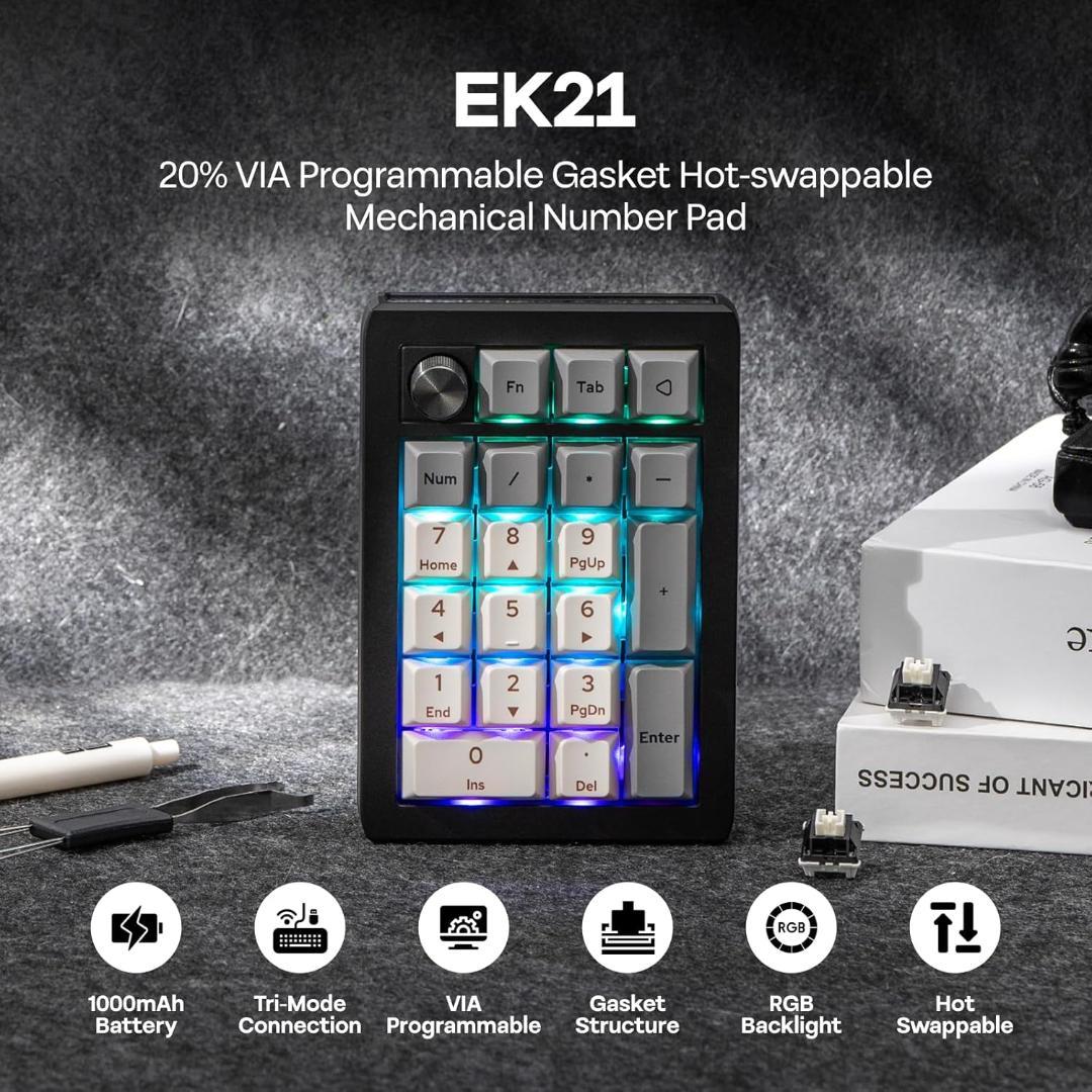 【新品】 EPOMAKER EK21 技適取得済【Black Silver】