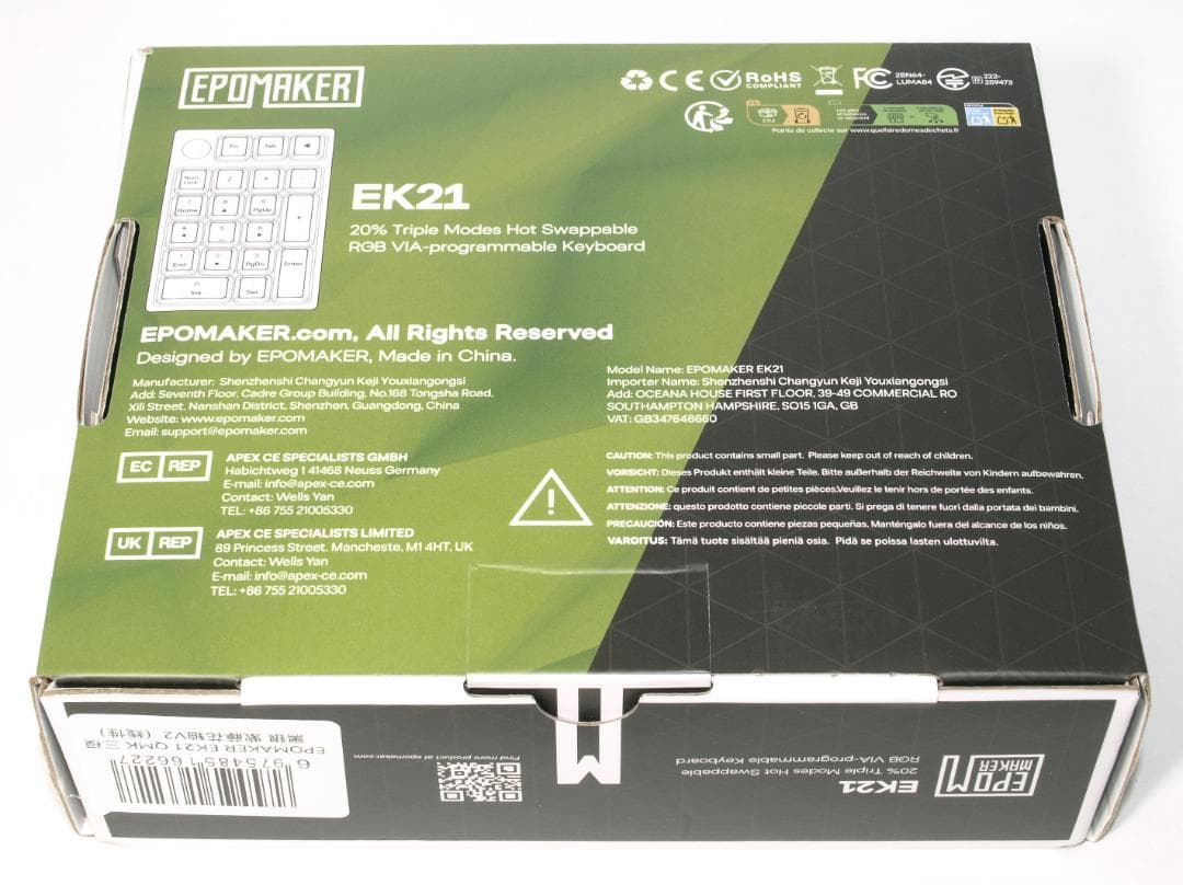 【新品】 EPOMAKER EK21 技適取得済【Black Silver】