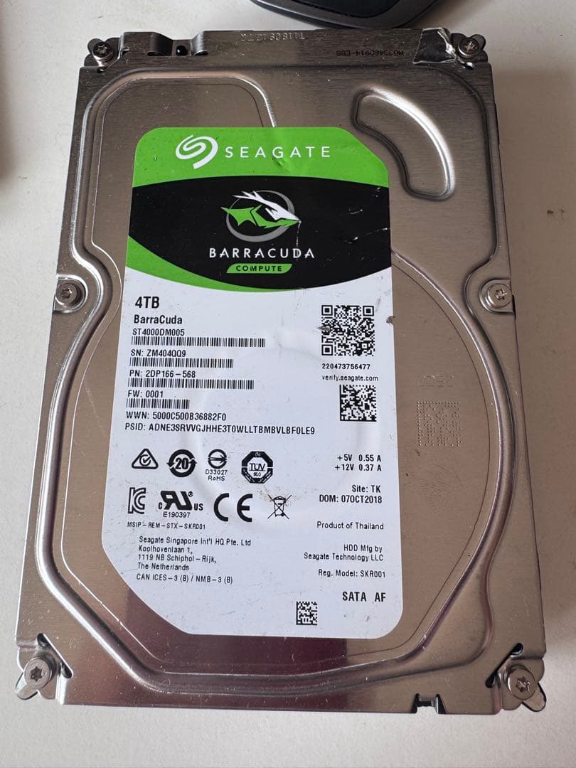 Seagate Barracuda4TB 内蔵型ハードディスクドライブ 117时