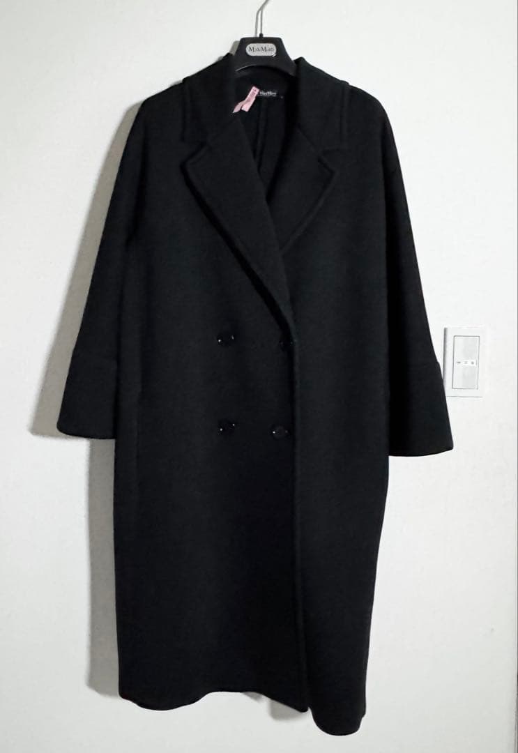 春先も着やすいS MAX MARA ビスコースジャージロングコート