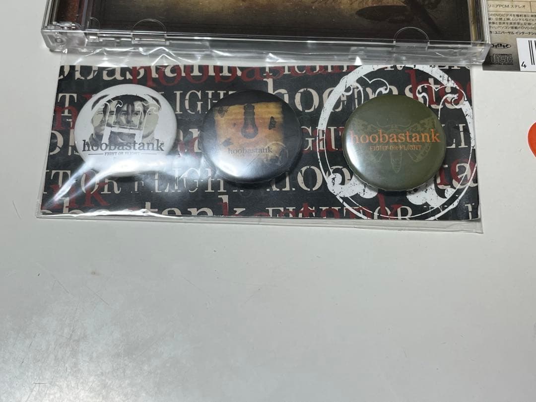 【メンバーから入手したピック有】hoobastank アルバム、グッズバッチ