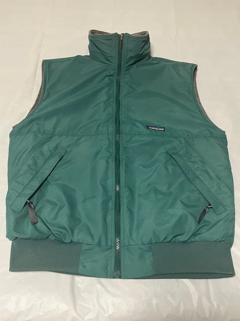 【希少】90’s patagonia シェルドシンチラベスト サイズM グリーン
