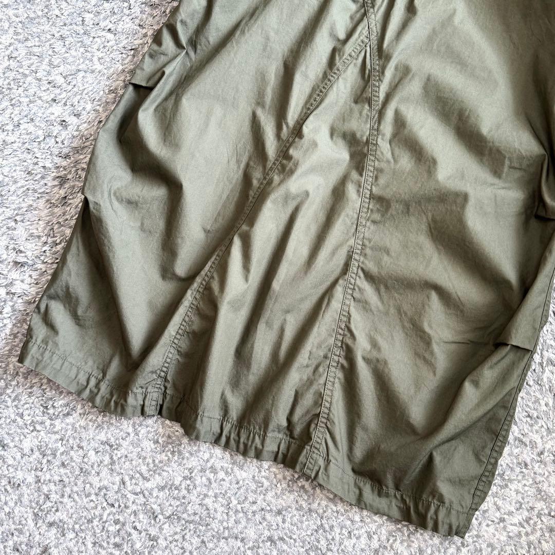 BEAMS BOY アーミー オーバーパンツ アレンジ ワンピース オリーブ