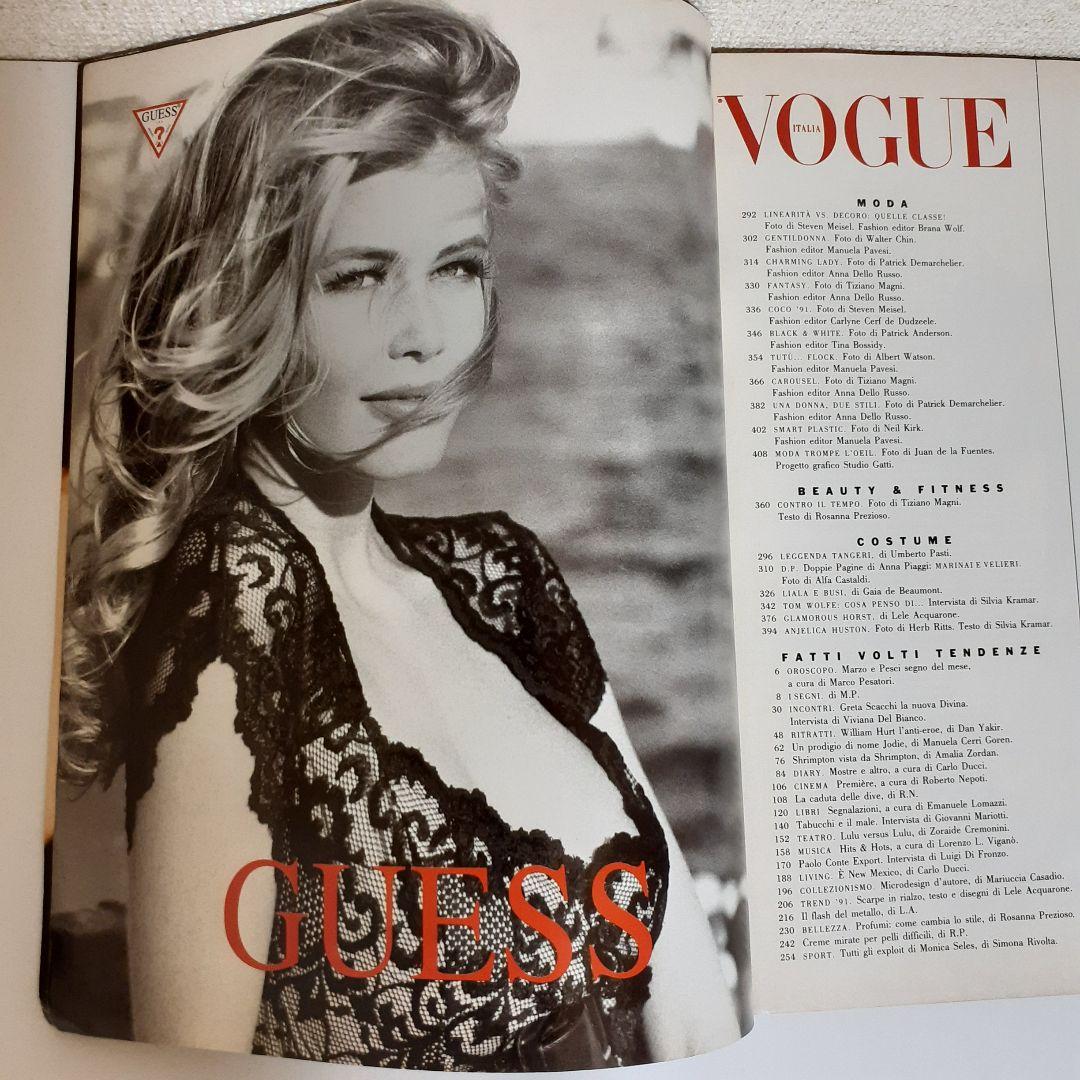 vogue italia 1991　スーパーモデル　希少！