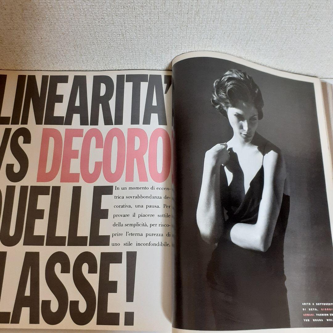 vogue italia 1991　スーパーモデル　希少！