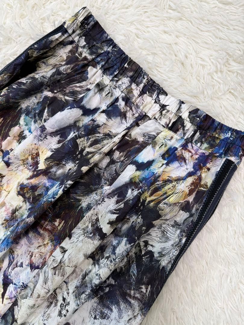 美品　PRIDE　ロングスカート　花柄　バルーン　綿100%