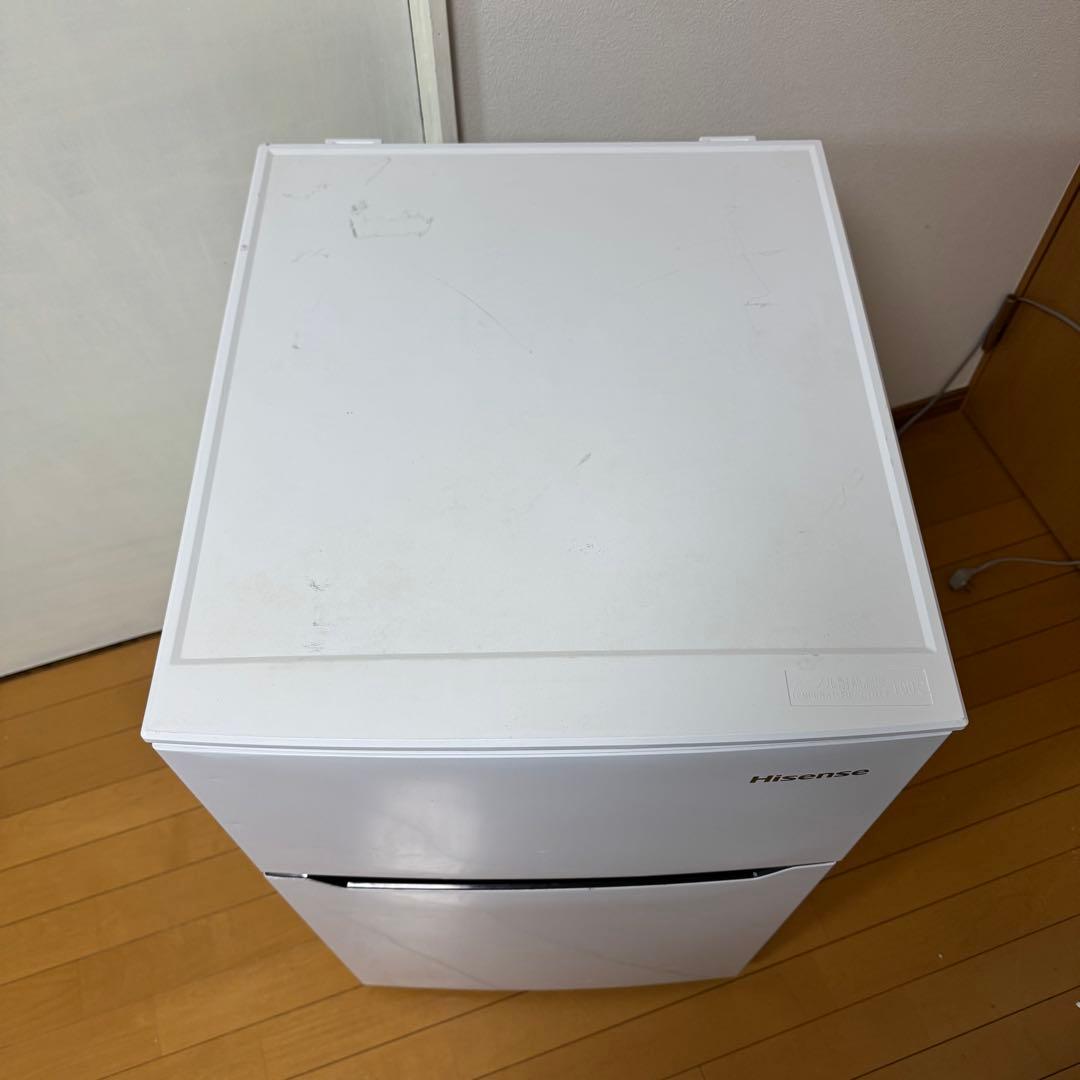 送料込 Hisense 2ドアノンフロン冷凍冷蔵庫 HR-B95A 2021年製