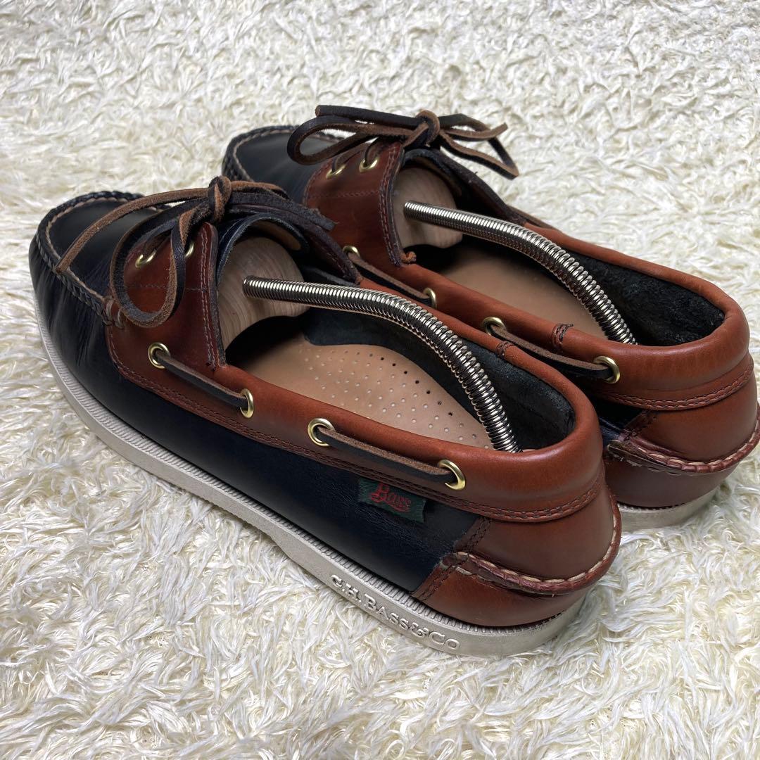 『美品』G.H.BASS サマーシューズ デッキシューズ レザー　革靴　メンズ