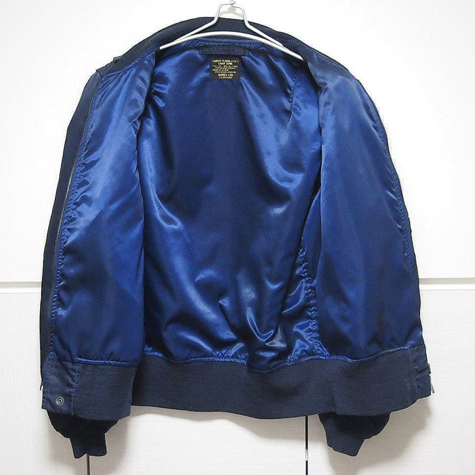 【希少XL★美品】AVIREX　L-2A　フライトジャケット　ネイビー