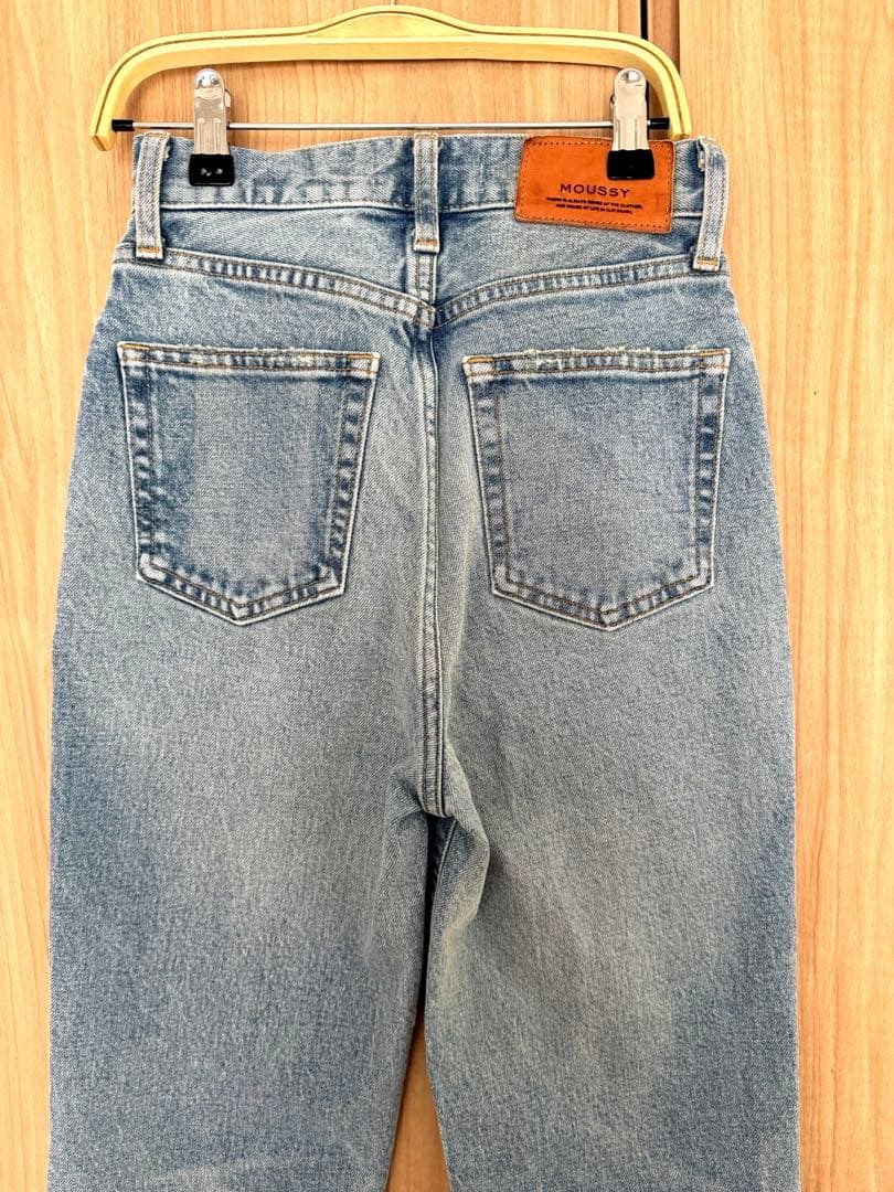 パンツ MOUSSY MVS L/BLU FLARE 23inch
