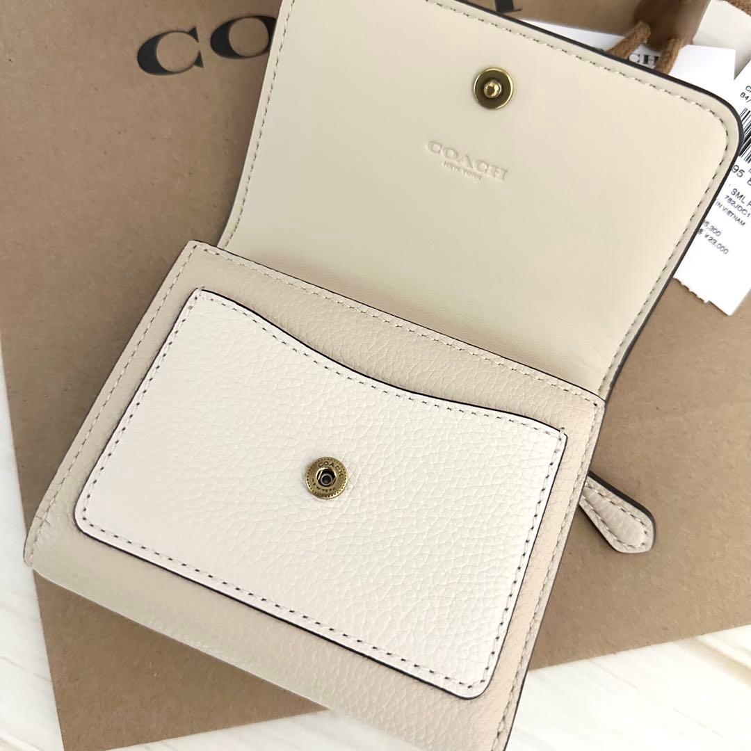 ★ 限定品！新品　COACH　コーチ 折り財布 3つ折り財布 ソフトピンク