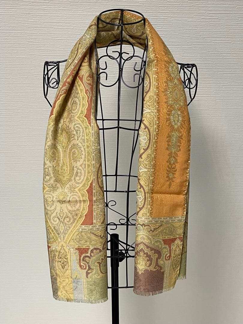 【美品】ETRO エトロ ストール ショール シルク混