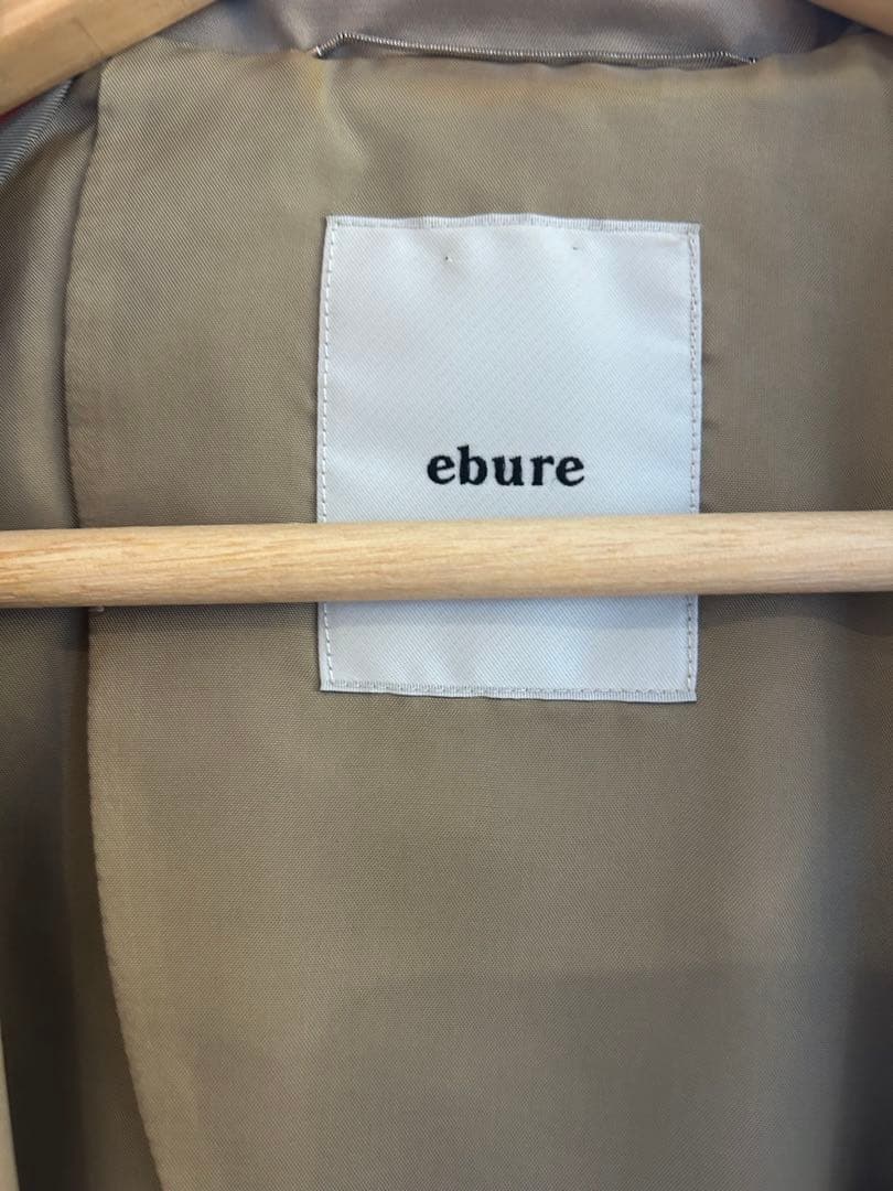 【最終値下げ】ebure / ベージュ トレンチコート ロールアップ袖