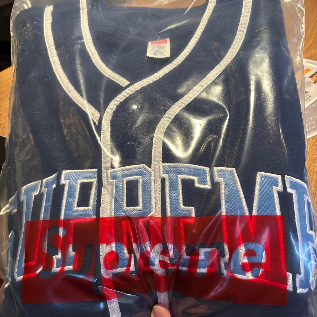 トップス Supreme Polartec Baseball Jersey \"Navy\"
