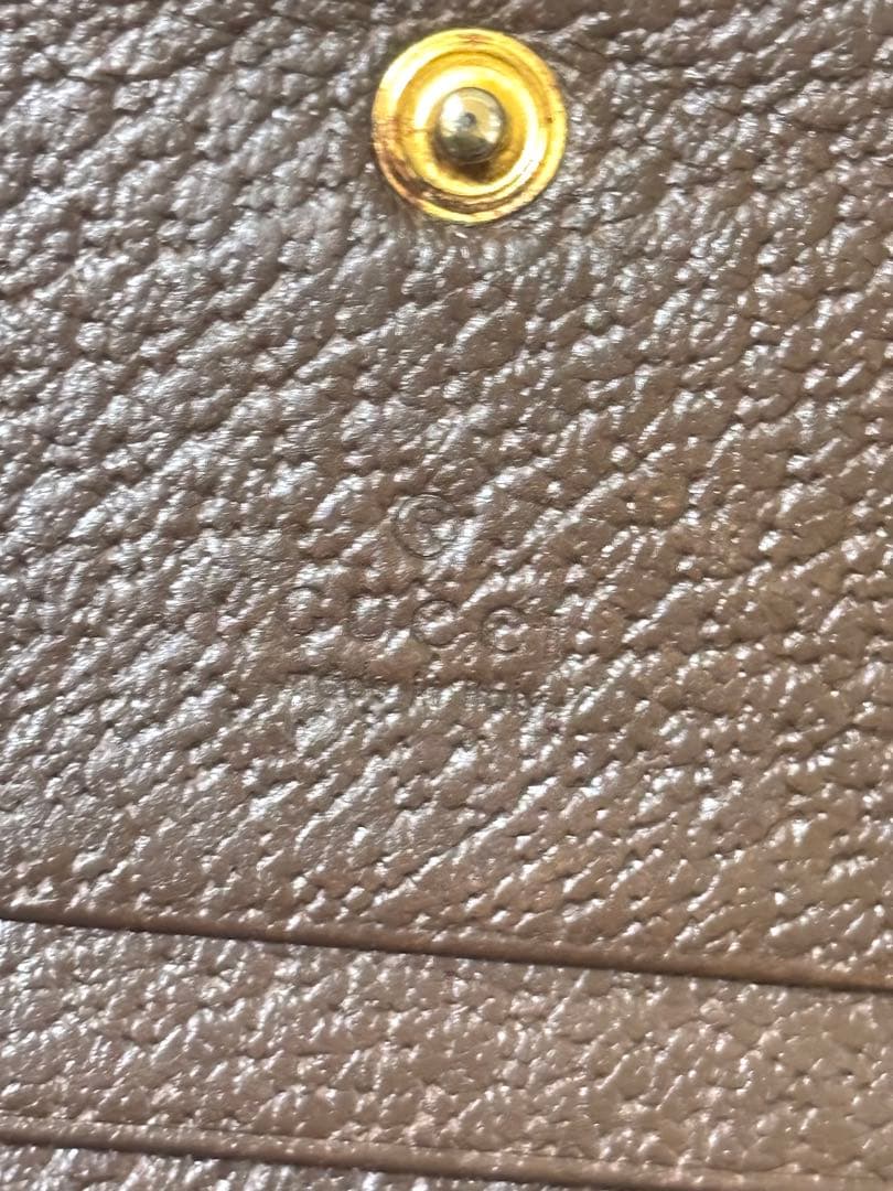 【美品】GUCCI グッチ　オフディア GGスプリームシェリーライン 折り財布