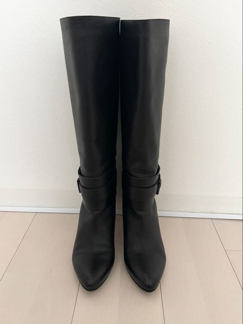【大幅値下げ】BRUNO MAGLI黒 レザー ロングブーツ