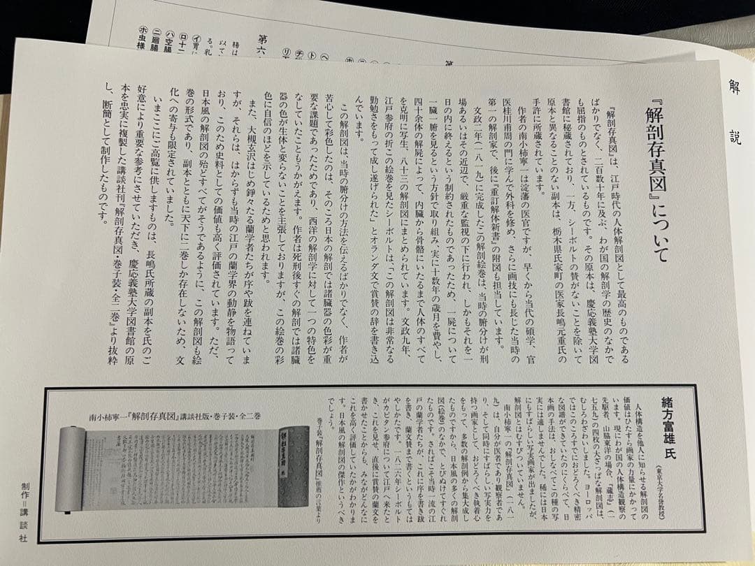 『解剖存真図』「胃・腸編」「肺・心臓編」「脳・神経編」カラー複製 3点◆腑分け