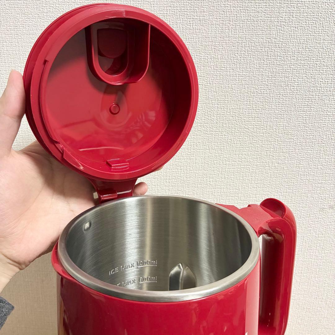 人気　ソイリッチ　完全豆乳メーカー　赤　ショップジャパン　箱付き　付属完備品