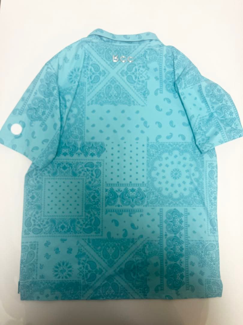 【入手困難品‼️】FR2GOLF ペイズリー ポロシャツ　　ゴルフ　水色　L