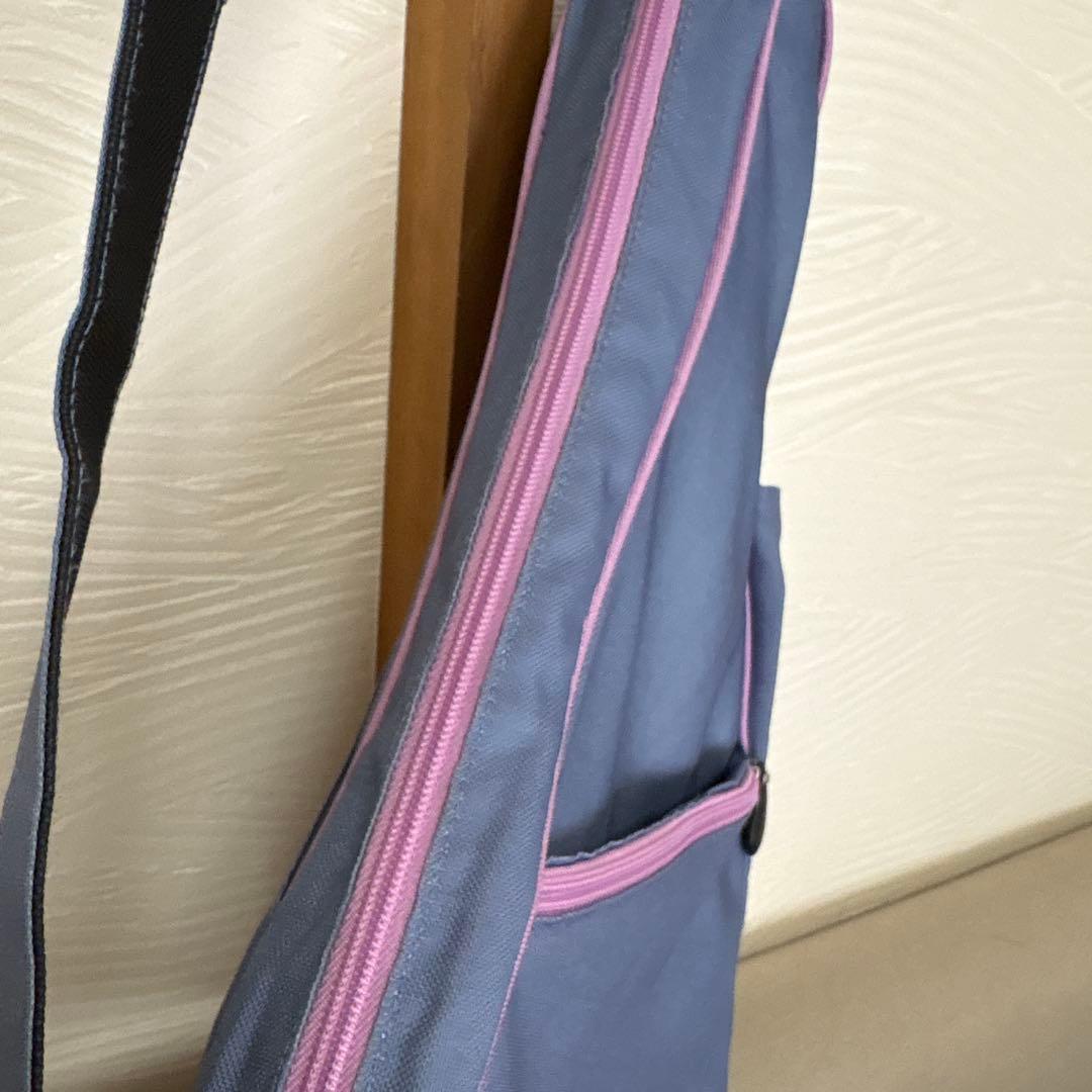 美品　リバーシブル　ヘルシーバックバッグ　ボディバッグ　花柄×ブルー　S 限定
