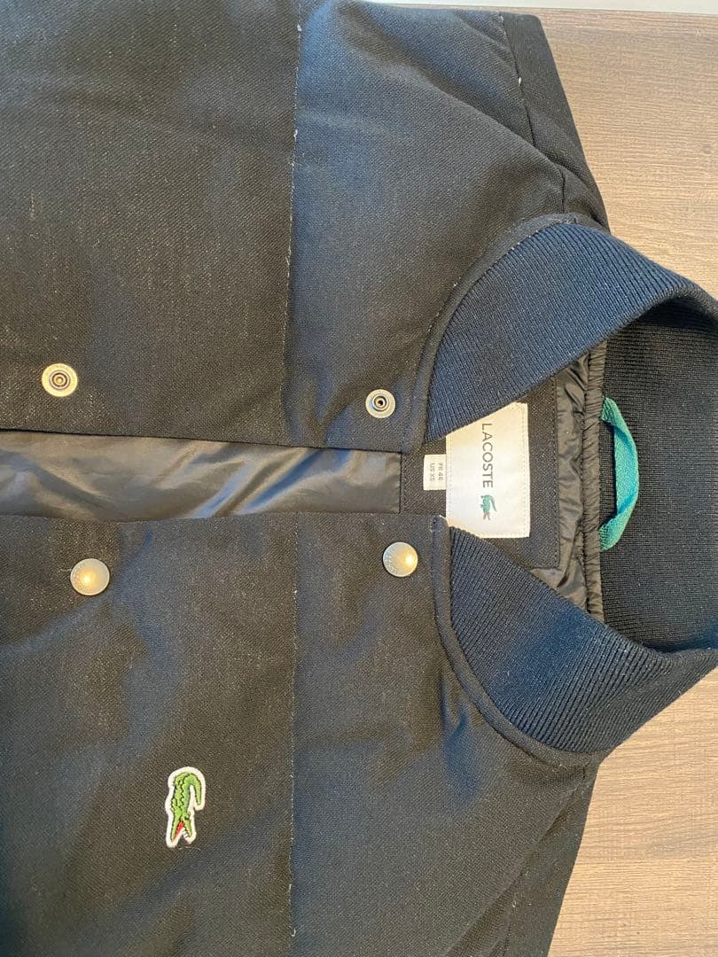 LACOSTE 黒 ダウンベスト　US XS