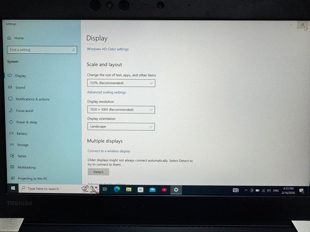 Windowsノート本体 TOSHIBA dynabook U63/J