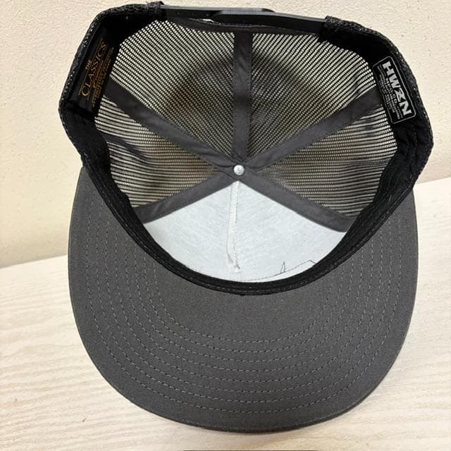 ★HWZN Bross/BOXロゴ メッシュ トラッカーキャップ★グレー/CAP