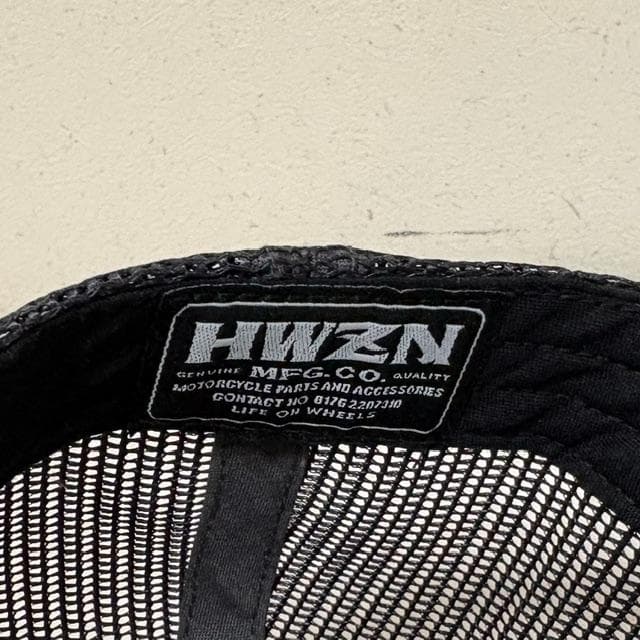 ★HWZN Bross/BOXロゴ メッシュ トラッカーキャップ★グレー/CAP