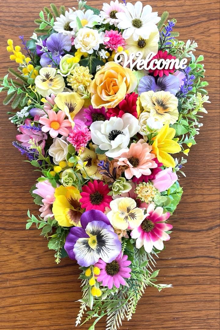 カラフル「WELCOME」リース‼️節々様確認用❣️2点セット❣️