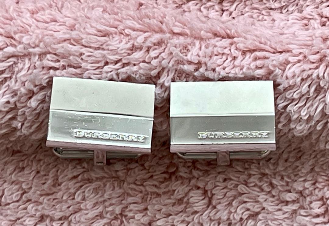 BURBERRY カフス＆ネクタイピン セット シルバー 高級アクセ