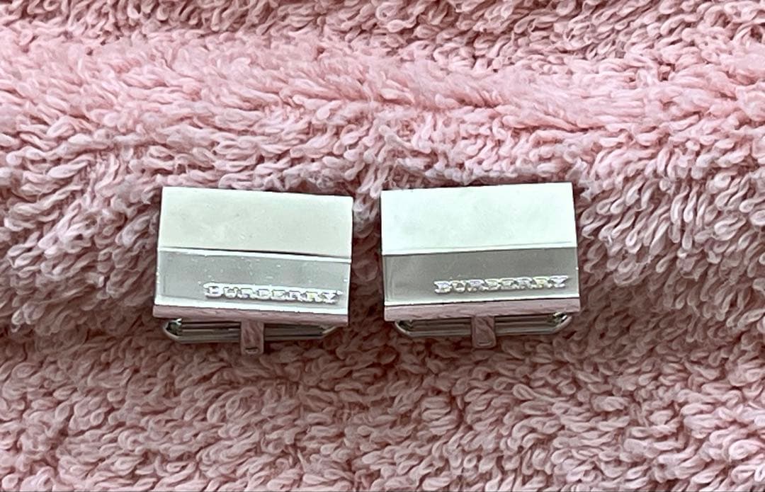 BURBERRY カフス＆ネクタイピン セット シルバー 高級アクセ