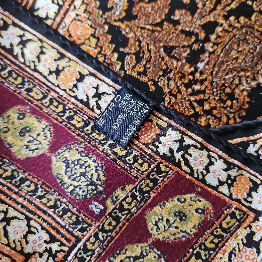 美品 エトロ ETRO ストール シルク100