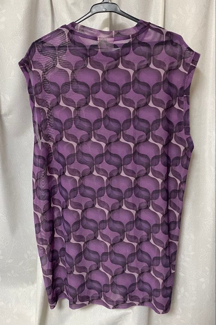 DRIES VAN NOTEN 24SSノースリーブカットソー　パープル