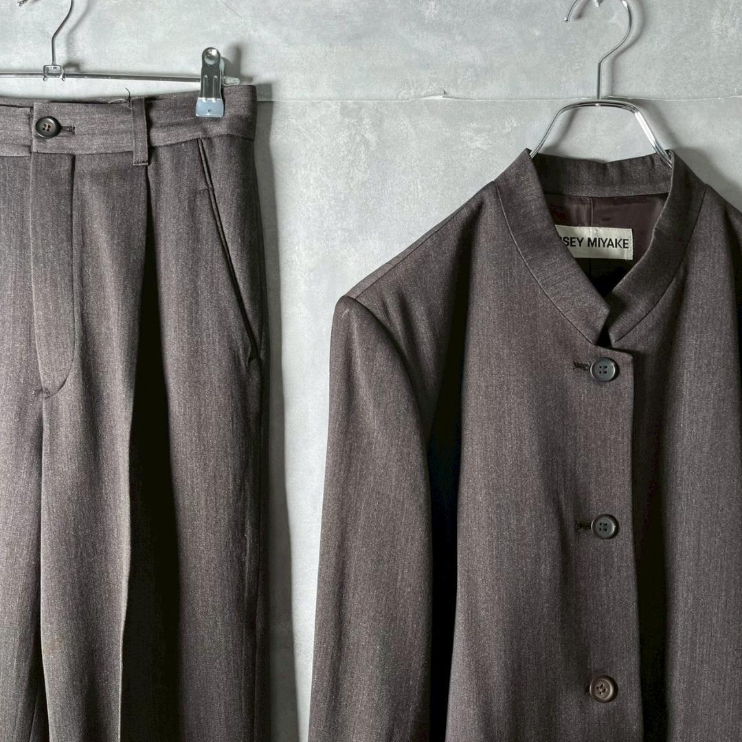 希少 90s ISSEY MIYAKE マオカラー セットアップ N741