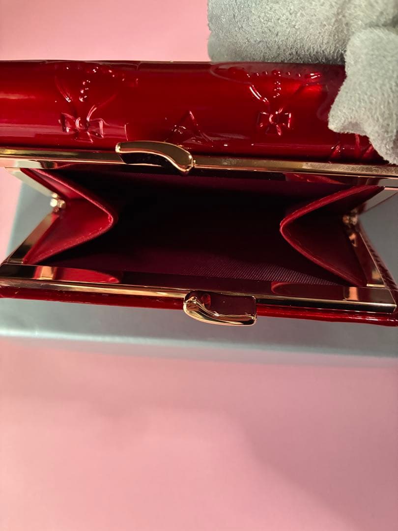 『未使用』Vivienne Westwood 3つ折りがま口財布 エナメルレッド