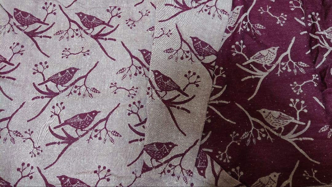 【値下げ】Woven Bliss　LADY BIRD beet　ベビーラップ