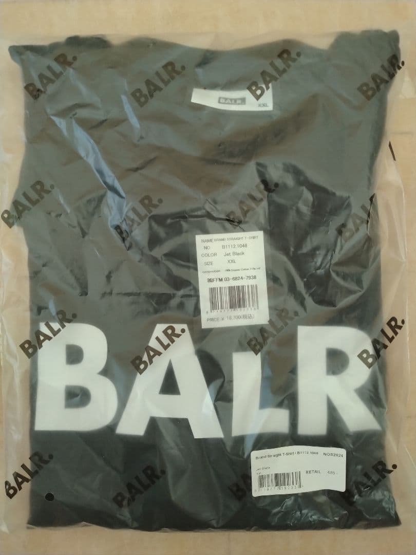 BALR. ブラック Tシャツ 2XL 未使用