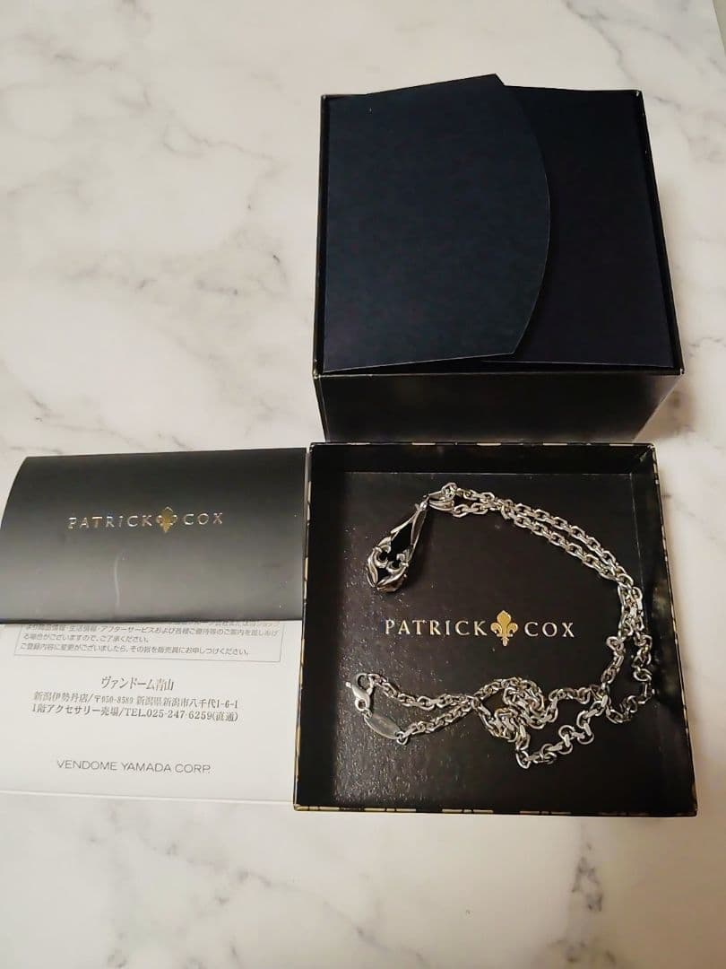 【極美品・箱・保証書付き】PATRICK COX 925S シルバーネックレス