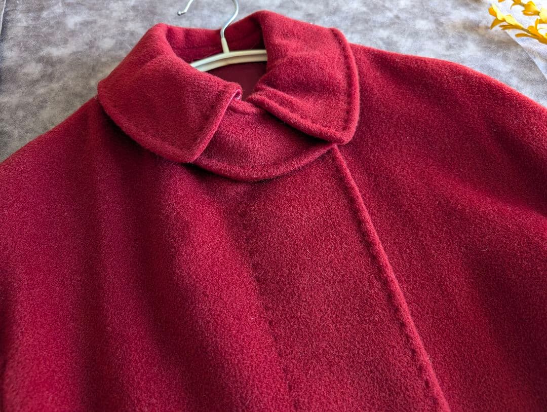 Max Mara マックスマーラ ウールコート 赤　最高級白タグ