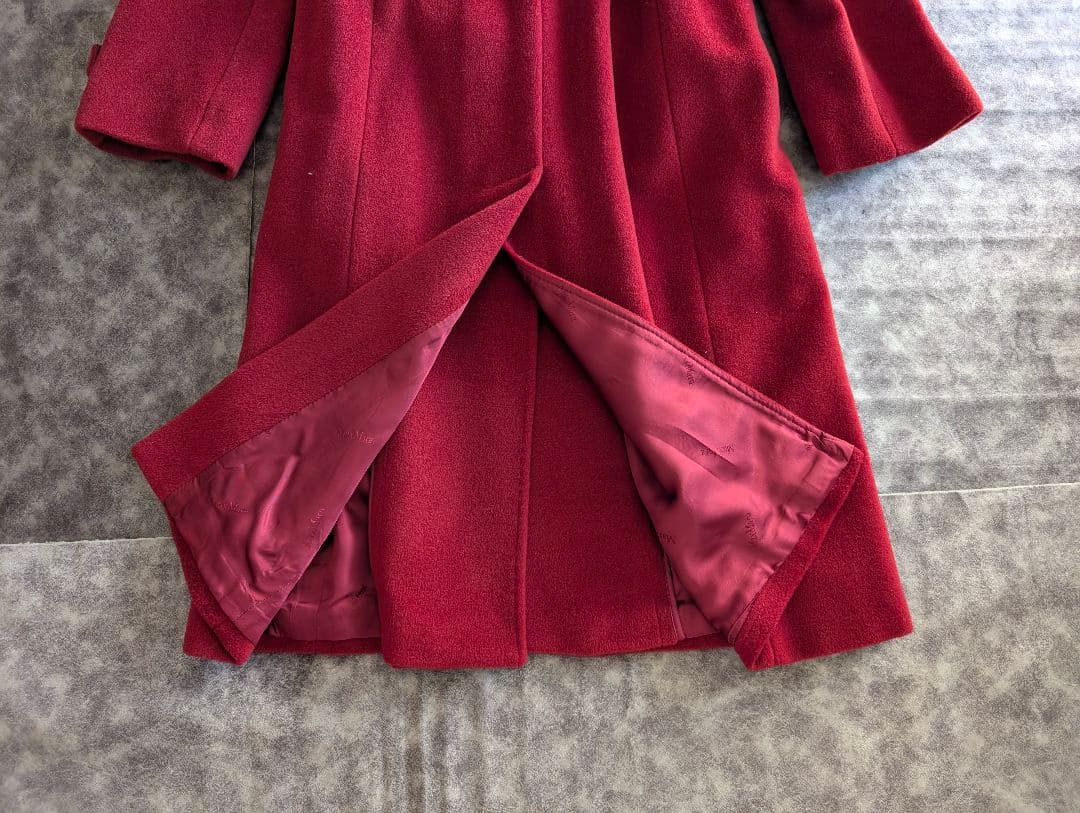 Max Mara マックスマーラ ウールコート 赤　最高級白タグ