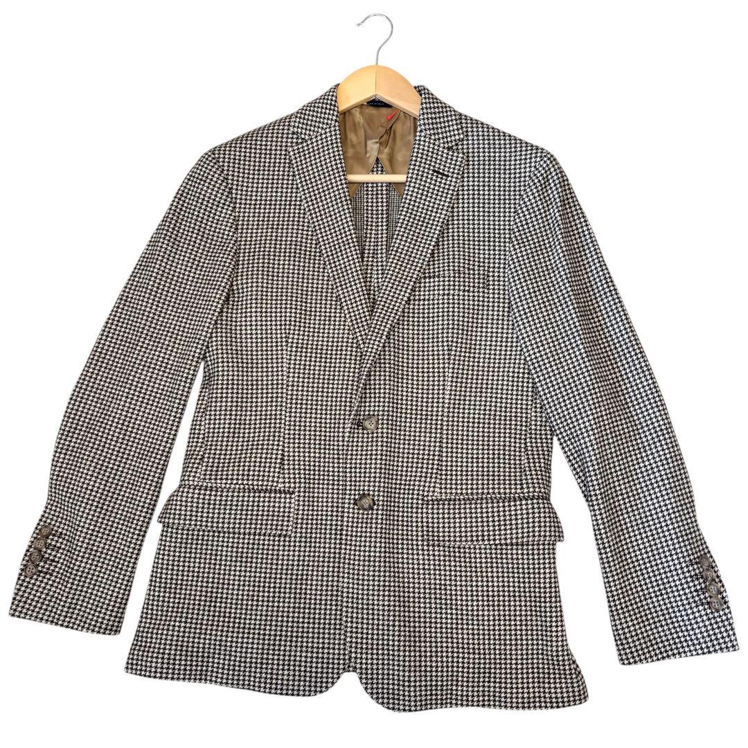 美品✨ブルックスブラザーズ1818ミラノ千鳥格子ジャケット40S Lイタリア製春